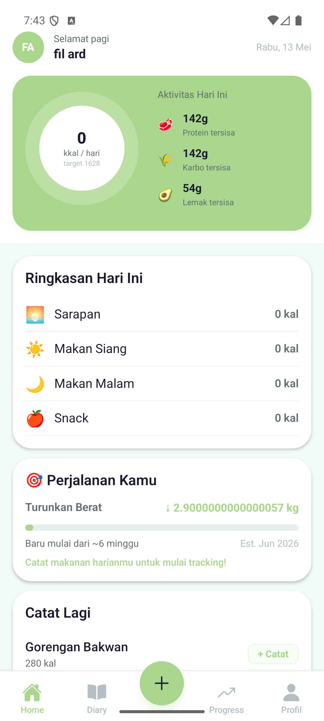 Kalku Home Dashboard